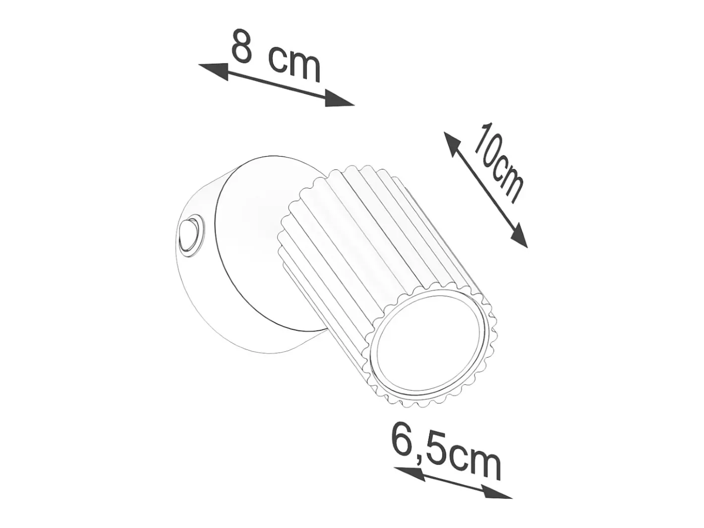 Discount Sollux Lighting Lámpara de pared Gloow minimalista de aluminio - 1 fuentes luminosas 4000K - L.8 x A.16 cm - oliva Verde