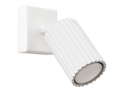 Online Sollux Lighting Lámpara de pared Gloow minimalista de aluminio - 1 fuentes luminosas 4000K - L.8 x A.8 cm - Blanco