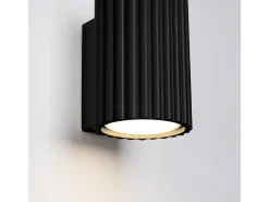 Sollux Lighting Aplique Para Pared-Lámpara de pared Gloow minimalista de aluminio - 1 fuentes luminosas 4000K - L.6,5 x A.10 cm - Negro