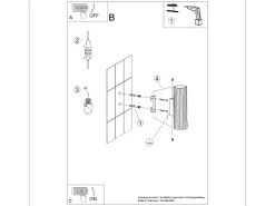 Clearance Sollux Lighting Lámpara de pared Gloow minimalista de aluminio - 2 fuentes luminosas 4000K - L.6,5 x A.20 cm - oliva Verde