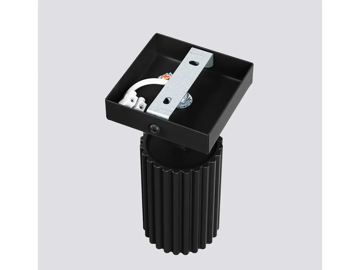 Best Sollux Lighting Lámpara de pared Gloow minimalista de aluminio - 1 fuentes luminosas 4000K - L.8 x A.8 cm - Negro