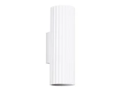 Best Sollux Lighting Lámpara de pared Gloow minimalista de aluminio - 2 fuentes luminosas 4000K - L.6,5 x A.20 cm - Blanco