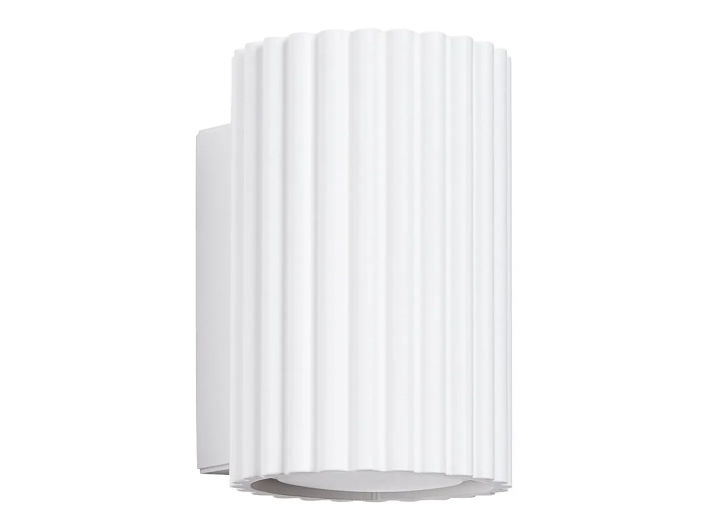 Sollux Lighting Lámpara de pared Gloow minimalista de aluminio - 1 fuentes luminosas 3000K - L.6,5 x A.10 cm - Blanco Outlet