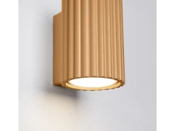 Sollux Lighting Lámpara de pared Gloow minimalista de aluminio - 1 fuentes luminosas 4000K - L.6,5 x A.10 cm - Dorado New