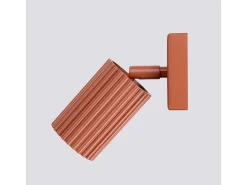 Sollux Lighting Aplique Para Pared-Lámpara de pared Gloow minimalista de aluminio - 1 fuentes luminosas 3000K - L.8 x A.8 cm - ocre Rojo
