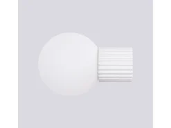Sollux Lighting Lámpara De Pared Halo Moderno De Aluminio/Vidrio - 1 Fuentes Luminosas - L.12 X A.12 Cm - Blanco Discount