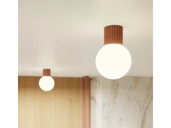 Sollux Lighting Aplique Para Pared-Lámpara De Pared Halo Moderno De Aluminio/Vidrio - 1 Fuentes Luminosas - L.12 X A.12 Cm - Moca Marru00f3n