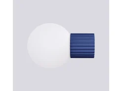 Sollux Lighting Lámpara De Pared Halo Moderno De Aluminio/Vidrio - 1 Fuentes Luminosas - L.12 X A.12 Cm - Ultramarino Azul Clearance