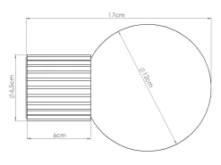 Clearance Sollux Lighting Lámpara De Pared Halo Moderno De Aluminio/Vidrio - 1 Fuentes Luminosas - L.12 X A.12 Cm - Durazno Rosa