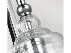 Discount Lámpara de pared industrial nórdica de acero y vidrio 1 luz E27 Loras Gris