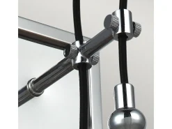 Discount Lámpara de pared industrial nórdica de acero y vidrio 1 luz E27 Loras Gris