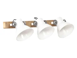 Iluminación Exterior-Lámpara de pared industrial blanca 65x25 cm E27 ES167914 Blanco