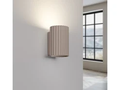 Sollux Lighting Aplique Para Pared-Lámpara De Pared Karbon Minimalista De Aluminio - 1 Fuentes Luminosas - L.6,5 X A.10 Cm - Pardo Gris