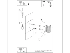 Sollux Lighting Aplique Para Pared-Lámpara De Pared Karbon Minimalista De Aluminio - 1 Fuentes Luminosas - L.6,5 X A.10 Cm - Pardo Gris