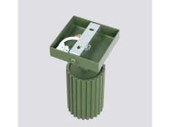 Online Sollux Lighting Lámpara De Pared Karbon Minimalista De Aluminio - 1 Fuentes Luminosas - L.8 X A.8 Cm - Oliva Verde