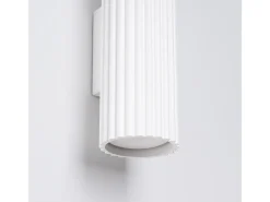 Sollux Lighting Lámpara De Pared Karbon Minimalista De Aluminio - 2 Fuentes Luminosas - L.6,5 X A.20 Cm - Blanco New