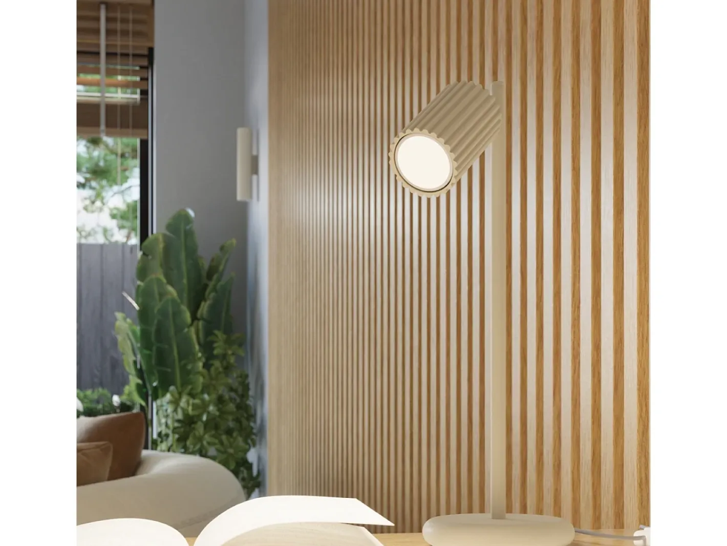 Sollux Lighting Lámpara De Pared Karbon Minimalista De Aluminio - 2 Fuentes Luminosas - L.6,5 X A.20 Cm - Beige Clearance
