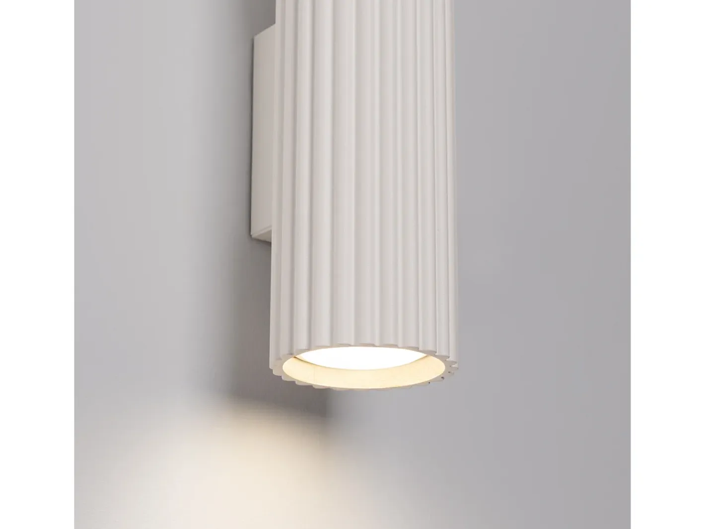 Sollux Lighting Lámpara De Pared Karbon Minimalista De Aluminio - 2 Fuentes Luminosas - L.6,5 X A.20 Cm - Beige Clearance