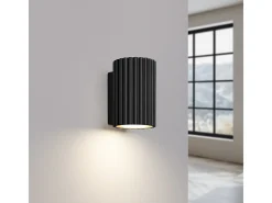 Sollux Lighting Aplique Para Pared-Lámpara De Pared Karbon Minimalista De Aluminio - 1 Fuentes Luminosas - L.6,5 X A.10 Cm - Negro