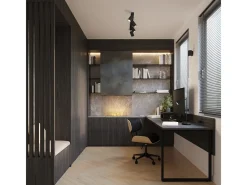Sollux Lighting Aplique Para Pared-Lámpara De Pared Karbon Minimalista De Aluminio - 1 Fuentes Luminosas - L.6,5 X A.10 Cm - Negro