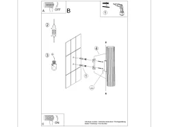 Sollux Lighting Lámpara De Pared Karbon Minimalista De Aluminio - 2 Fuentes Luminosas - L.6,5 X A.30 Cm - Pardo Gris Hot