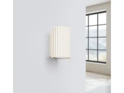 Hot Sollux Lighting Lámpara De Pared Karbon Minimalista De Aluminio - 1 Fuentes Luminosas - L.6,5 X A.10 Cm - Beige