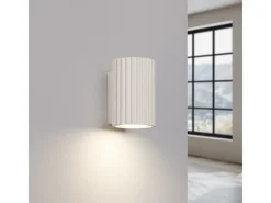Hot Sollux Lighting Lámpara De Pared Karbon Minimalista De Aluminio - 1 Fuentes Luminosas - L.6,5 X A.10 Cm - Beige