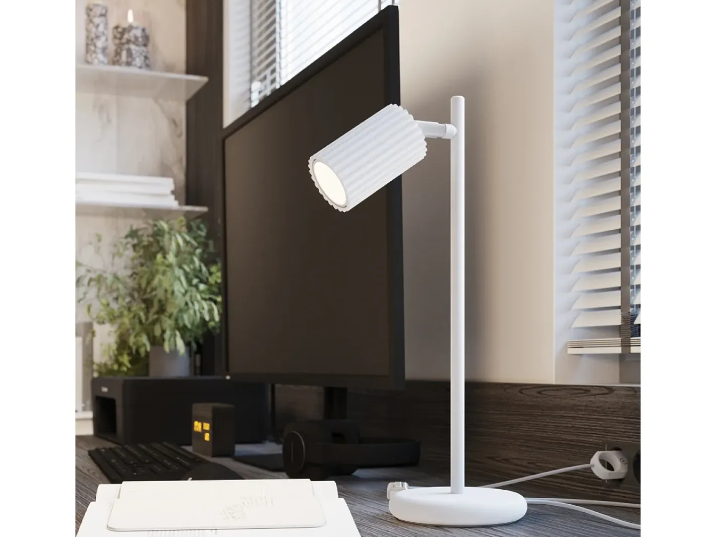 Sollux Lighting Lámpara De Pared Karbon Minimalista De Aluminio - 1 Fuentes Luminosas - L.6,5 X A.10 Cm - Blanco