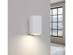 Sollux Lighting Lámpara De Pared Karbon Minimalista De Aluminio - 1 Fuentes Luminosas - L.6,5 X A.10 Cm - Blanco