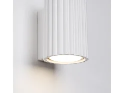 Sollux Lighting Lámpara De Pared Karbon Minimalista De Aluminio - 1 Fuentes Luminosas - L.6,5 X A.10 Cm - Blanco