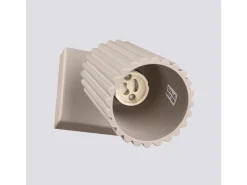 New Sollux Lighting Lámpara De Pared Karbon Minimalista De Aluminio - 1 Fuentes Luminosas - L.8 X A.16 Cm - Pardo Gris