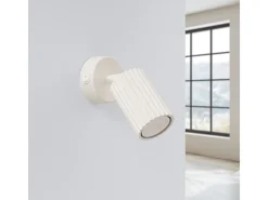 Sollux Lighting Aplique Para Pared-Lámpara De Pared Karbon Minimalista De Aluminio - 1 Fuentes Luminosas - L.8 X A.16 Cm - Beige