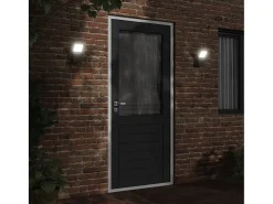 New Lámpara de pared LED de exterior aluminio fundido ES332644 Negro