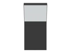 New Lámpara de pared LED de exterior aluminio fundido ES332644 Negro