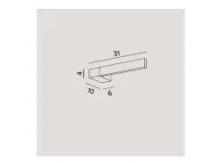 Aplique Para Pared-Lámpara de pared LED inclinable ajustable negra ELLE 14W Perenz Negro