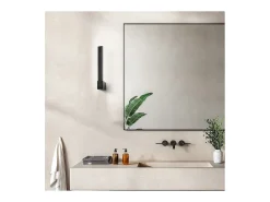 Aplique Para Pared-Lámpara de pared LED inclinable ajustable negra ELLE 14W Perenz Negro
