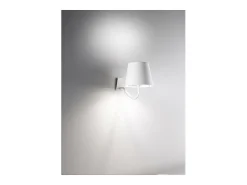 Lámpara de pared LED recargable y regulable Poldina oscuro con batería de hasta 12 horas Gris