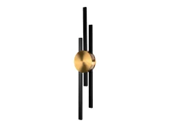 Aplique Para Pared-Lámpara De Pared Led Toolight App1437-W Black Gold Negro