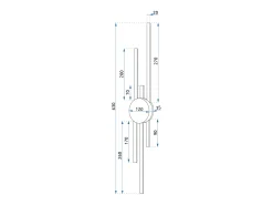 Aplique Para Pared-Lámpara De Pared Led Toolight App1437-W Black Gold Negro