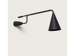 Ledkia Lámpara de Pared LED 8W Aluminio Elise Negro Hot