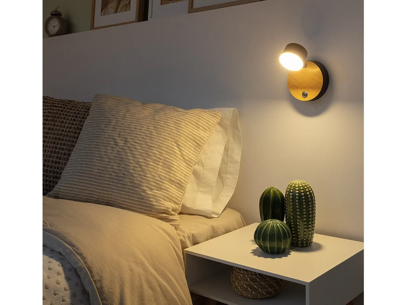 Discount Ledkia Lámpara de Pared LED 5W Metal con Interruptor Serifos Negro