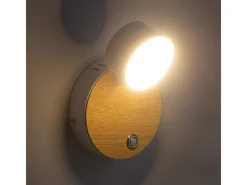 Sale Ledkia Lámpara de Pared LED 5W Metal con Interruptor Serifos Blanco