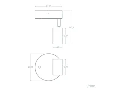 Sale Ledkia Lámpara de Pared LED 5W Metal con Interruptor Serifos Blanco