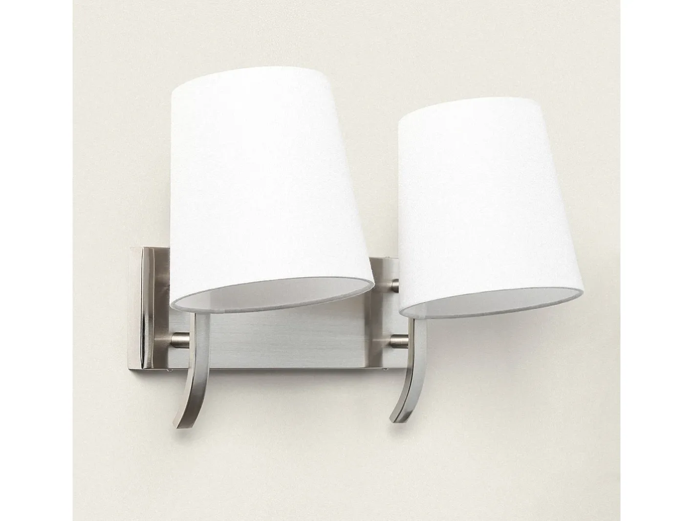 Ledkia Lámpara de Pared Metal 2 Focos Eikho Blanco Multicolor Sale