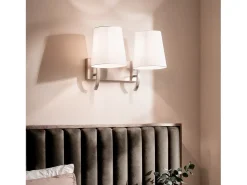 Ledkia Lámpara de Pared Metal 2 Focos Eikho Blanco Multicolor Sale