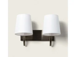 Ledkia Lámpara de Pared Metal 2 Focos Eikho Blanco Multicolor Sale