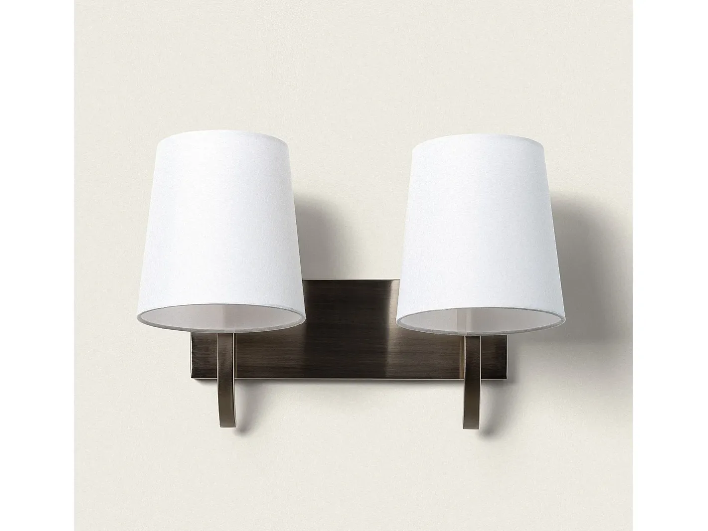 Ledkia Lámpara de Pared Metal 2 Focos Eikho Blanco Multicolor Sale