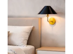 Hot Ledkia Lámpara de Pared Metal Brijesh Amarillo