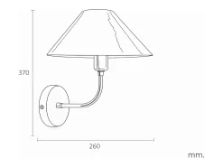 Hot Ledkia Lámpara de Pared Metal Brijesh Amarillo