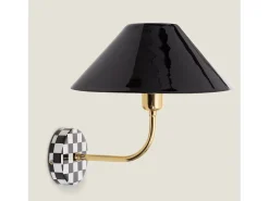 Ledkia Lámpara de Pared Metal Brijesh Negro Discount